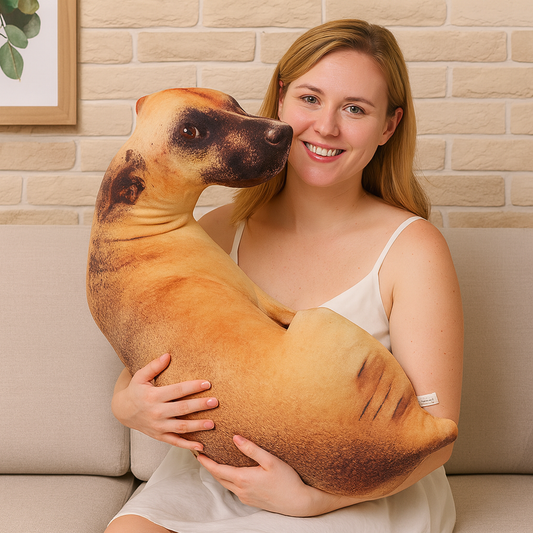 Coussin Chien 3D Réaliste
