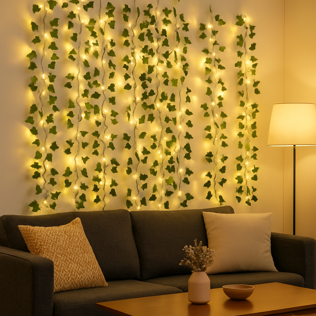 Guirlande Lumineuse à Feuilles Vertes