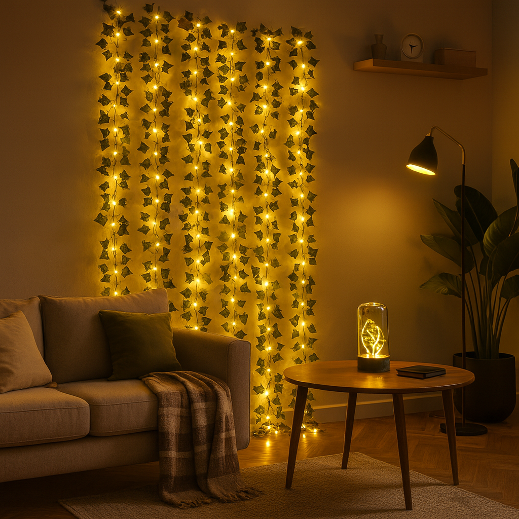 Guirlande Lumineuse à Feuilles Vertes