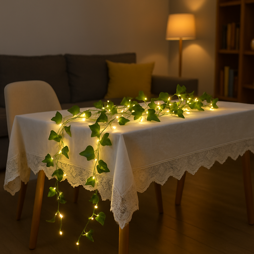 Guirlande Lumineuse à Feuilles Vertes