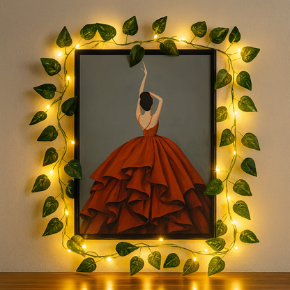 Guirlande Lumineuse à Feuilles Vertes