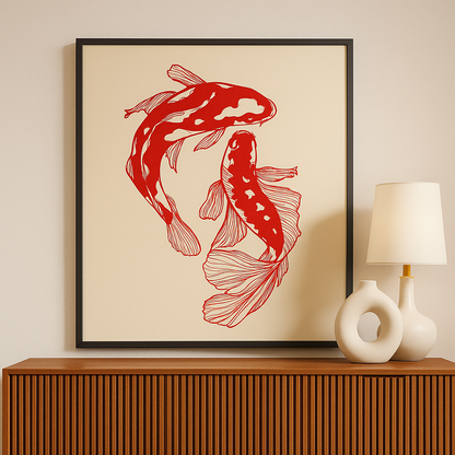 Affiche Murale Abstraite – Toile d’Art Animal Moderne