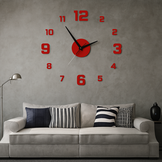 Horloge Murale Lumineuse 3D
