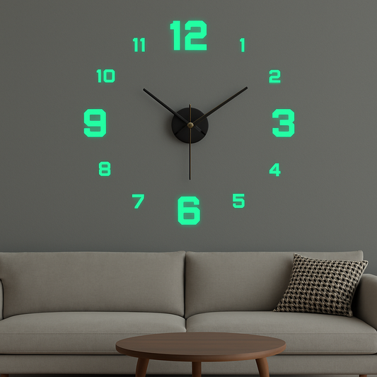 Horloge Murale Lumineuse 3D