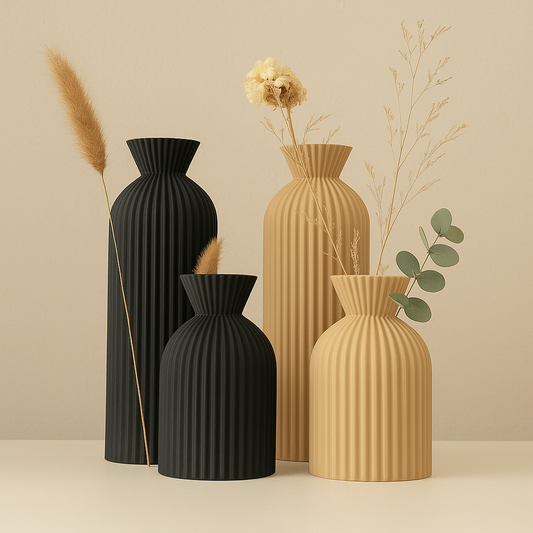 Vase Plissé Moderne